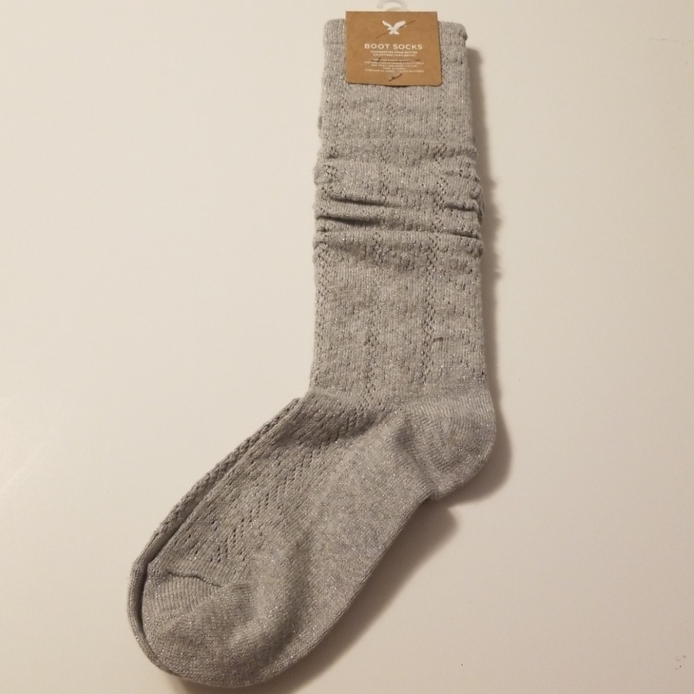 American Eagle Outfitters   Metallic Boot socks